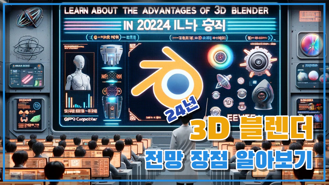 2024년 3D 블렌더 전망 장점 알아보기 [마야, 맥스]와 차이점